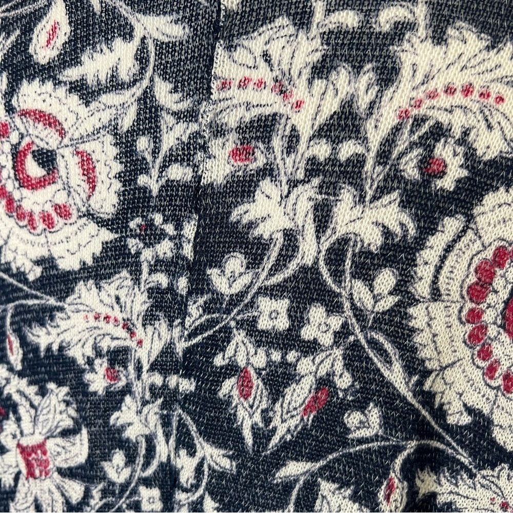 Abercrombie & Fitch Open Front Cardigan Sweater Lightweight Knit Floral One Size - Picture 8 of 11